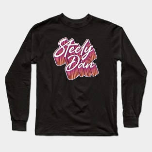 Steely Dan - Vintage Retro Faded Style typography Long Sleeve T-Shirt